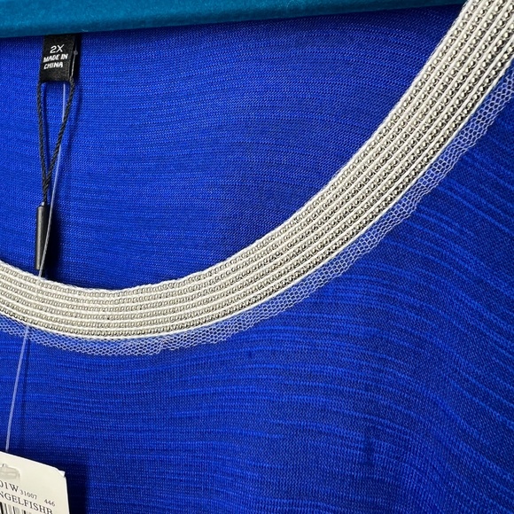 👗NWT🤩 |•CABLE & GAUGE•| Royal Blue Dress Size 2X - Picture 7 of 14